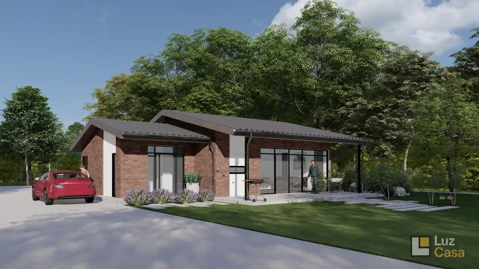 Un piso, dos dormitorios, tres baños, espacio vital 83.8m2 | CASA - 001